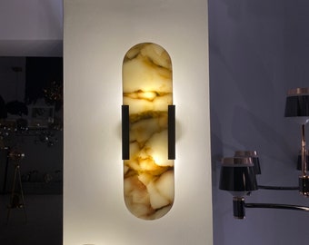 Marble Sconce, Modern Sconce, Bedside Sconce, Special Production Sconce, Minimalist Sconce, Wall Sconce