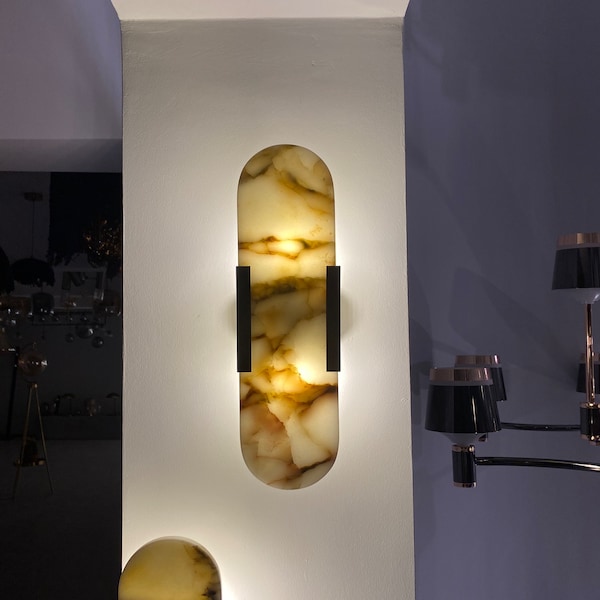 Marble Sconce, Modern Sconce, Bedside Sconce, Special Production Sconce, Minimalist Sconce, Wall Sconce