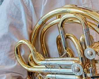 Decorative clip for French horn Petit+ - Mariniére - Accessory or gift for horn player