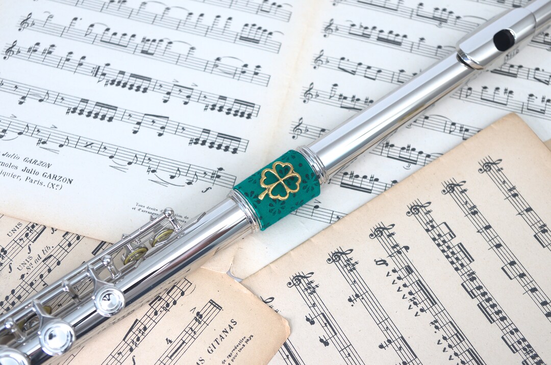 Decorative Clip for Petit Transverse Flute Speckled Green Accessory or ...
