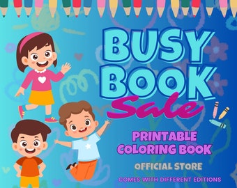 Interactive Busy Books & Delightful Coloring Adventures for Kids! (Animals Edition)
