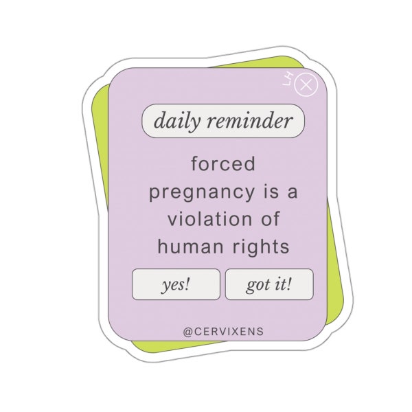 daily reminder pro choice (sticker)