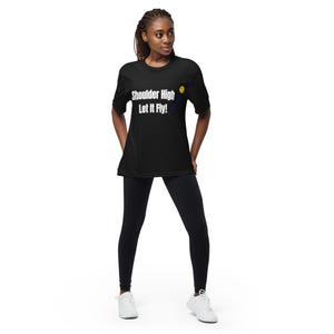 Shoulder High Unisex performance crew neck t-shirt