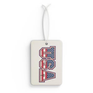 USA Car Air Freshener - Patriotic Scented Decor, Perfect for Road Trips, Gifts, Home Fragrance, 4th of July