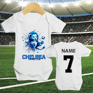 Personalized Chelsea Football Club Baby Romper: Soft Cotton Vest