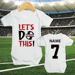 Personalized baby clothing, Cute and soft football inspired sleepsuit, personalized football vest for babies or newborn, newborn gift.