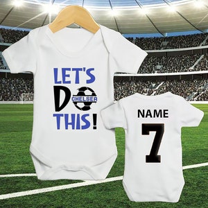 Personalized baby clothing, Cute and soft football inspired sleepsuit, personalized football vest for babies or newborn, newborn gift.