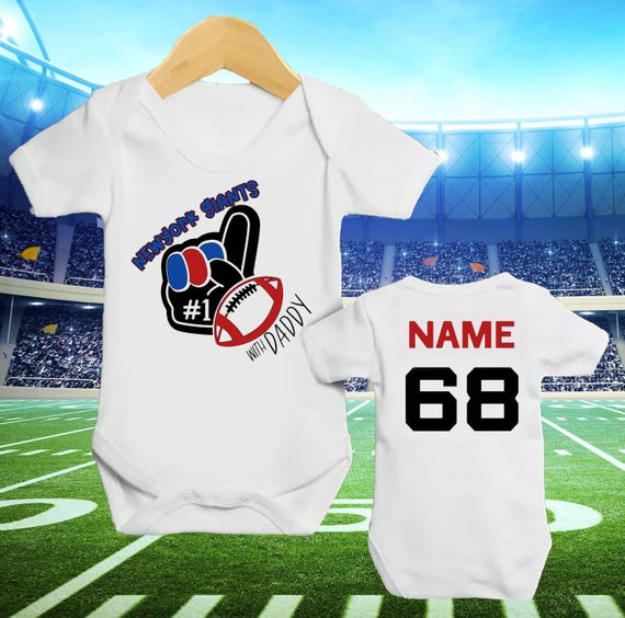 Personalized Baby Clothing Cute and Soft Football Inspired Sleepsuit Personalized New York Giants Football Vest for Babies Newborn Gift. Etsy