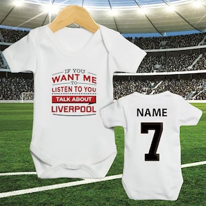 Personalized baby clothing, Cute and soft football inspired sleepsuit, personalized football vest for babies or newborn, newborn gift.