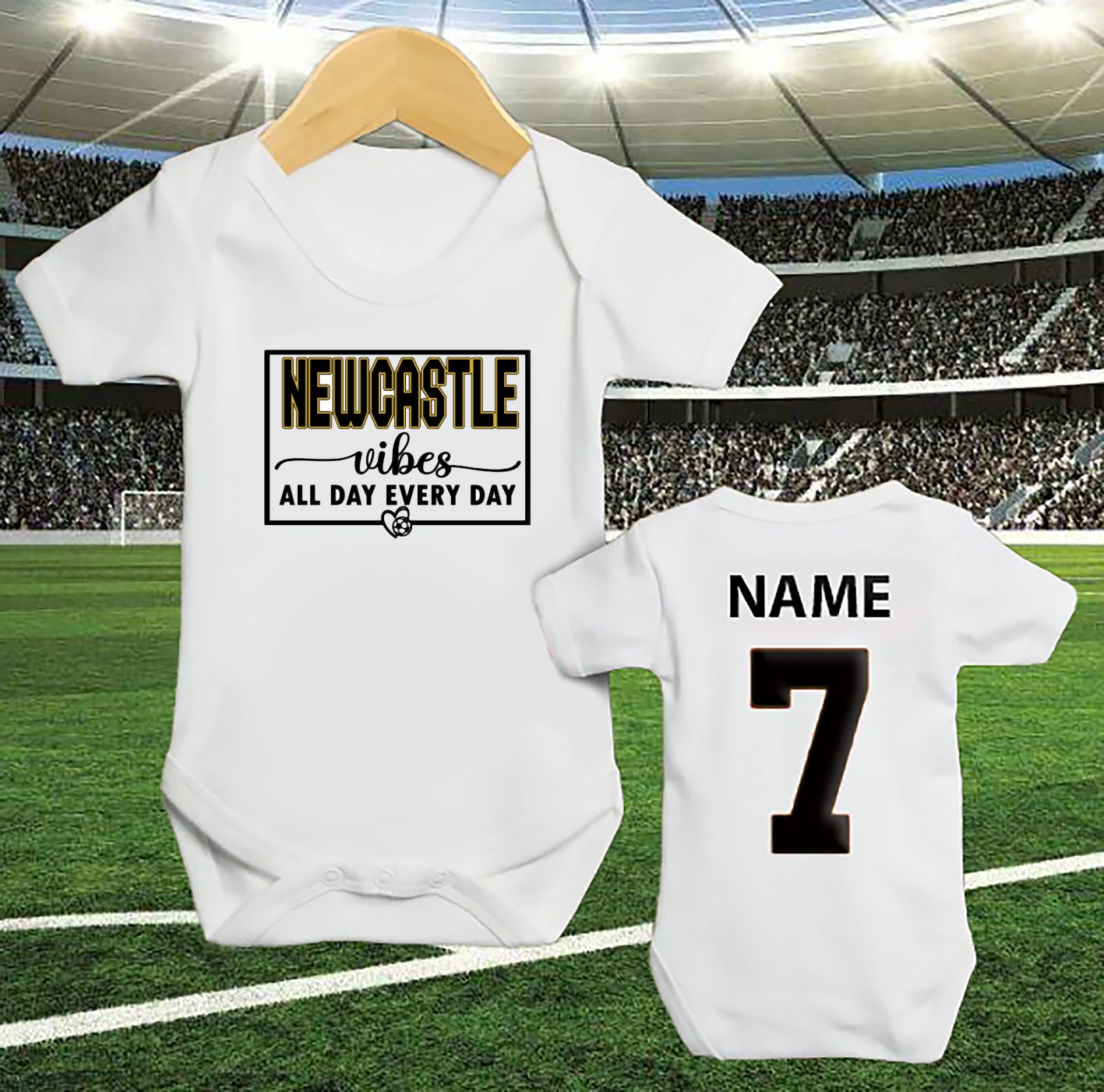 Personalized Baby Clothing, Cute and Soft Football Inspired