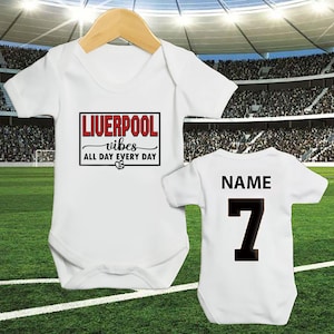 Personalized baby clothing, Cute and soft football inspired sleepsuit, personalized football vest for babies or newborn, newborn gift.