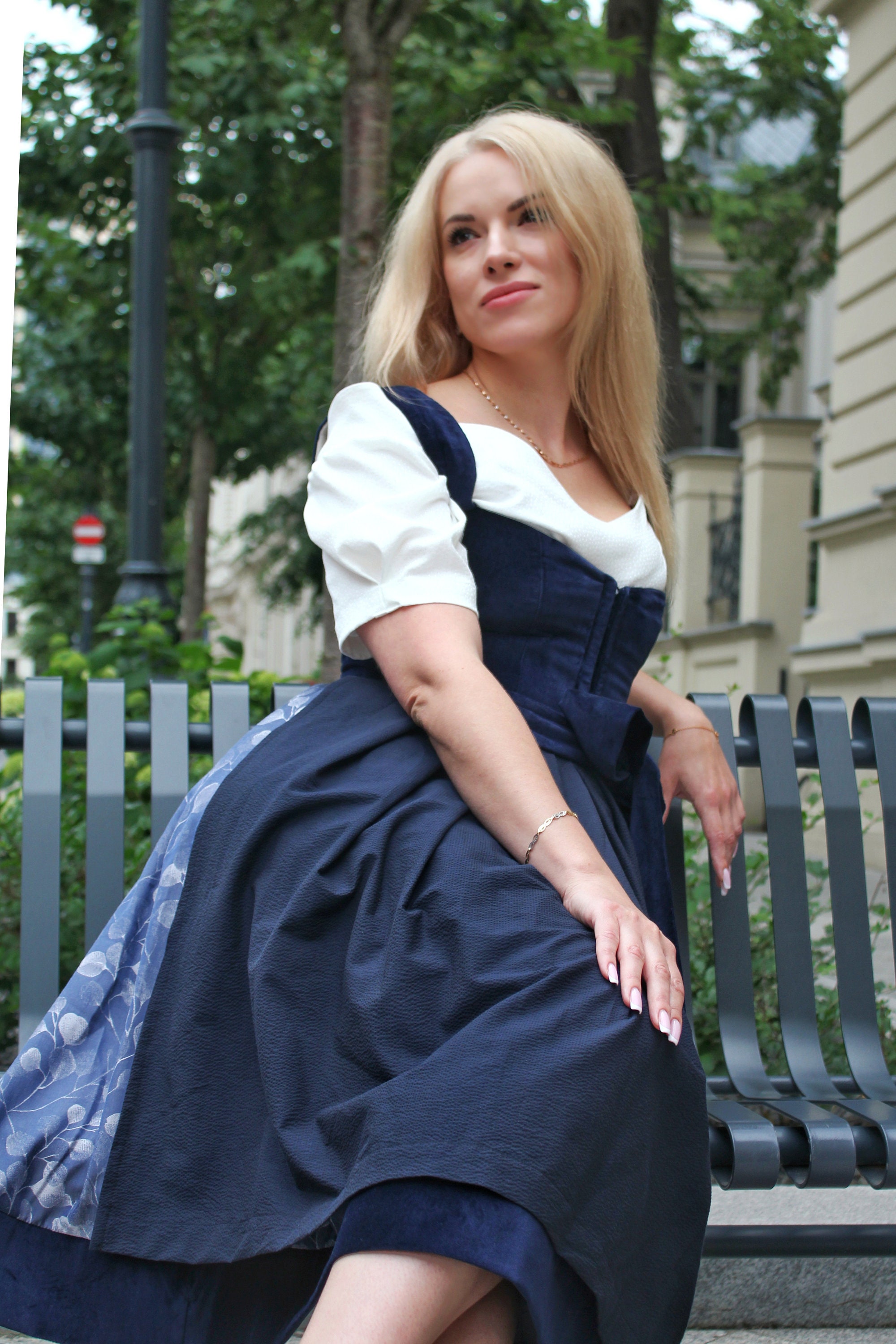 Blue dirndl dress hotsell