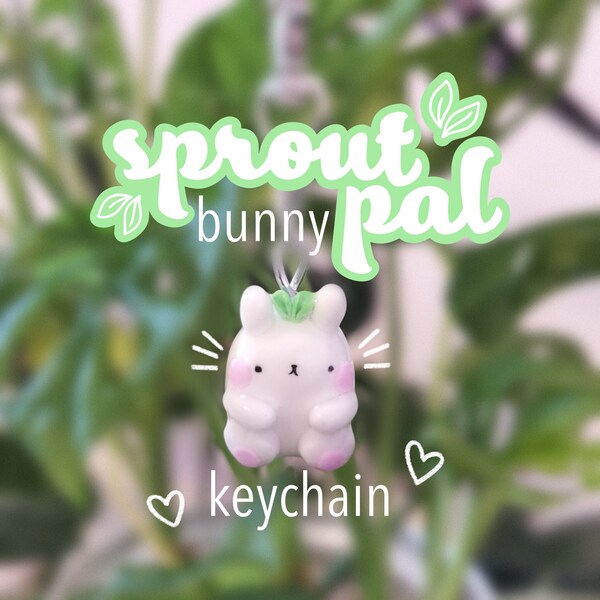 Bunny Keychain - Etsy
