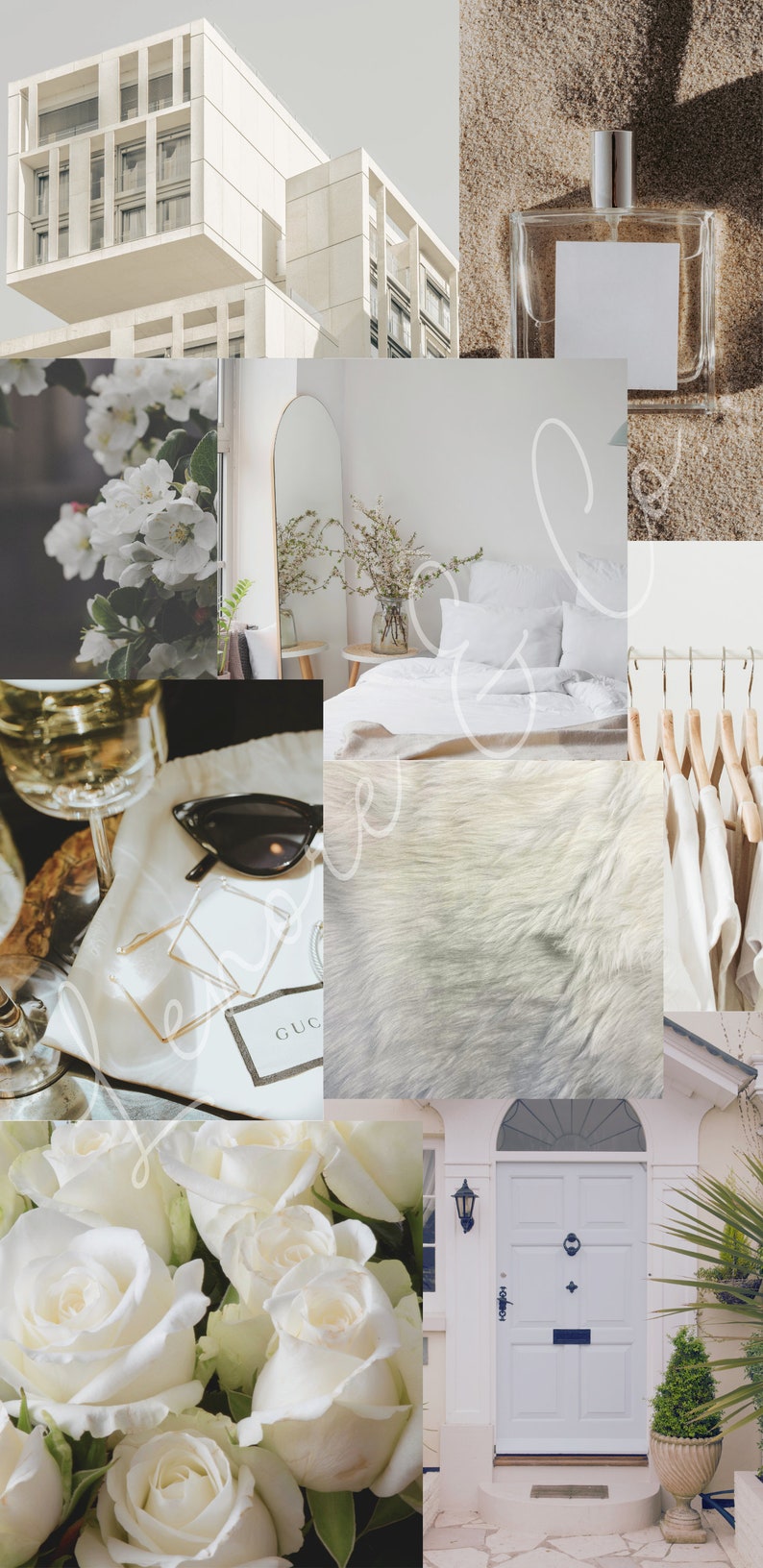 White Theme Aesthetic Phone Wallpaper iPhone Home Screen Background