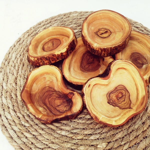 Olive wood decor, burl bowl, dip bowl, rustic bowl, asymmetric bowls, wooden boat bowl, handmade wood bowl, tiny wooden bowl