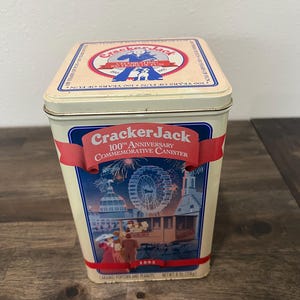 Cracker Jack 100 Year Commemorative Cannister Tin