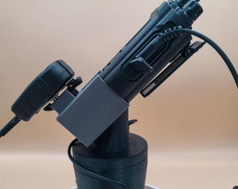 Baofeng DM-32UV UV32 Radio Dock with Mic Clip Option | Vehicle & Desktop Stand | DMR GMRS Ham | Car Truck Desk Holder