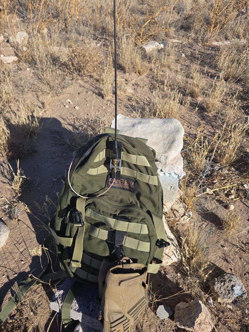 MOLLE BNC Antenna Mount | Radio Antenna Holder for Backpack & Tactical Gear | Ham Radio GMRS Meshtastic image 4