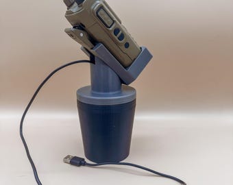 Soporte para portavasos Baofeng UV-Pro / Soporte para radioaficionado GMRS con carga USB-C / Regalo para papá