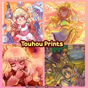 Impresiones matte de Touhou Project A5 y A6