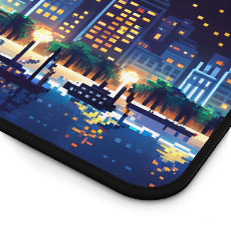Rio De Janeiro Skyline Pixel Art Desk Mat Mouse Pad Retro Etsy