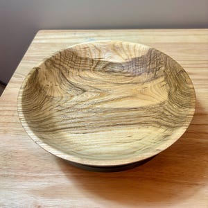 9-3/4&quot; Spalted hackberry food-safe bowl