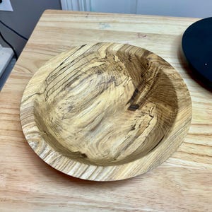 9&quot; Spalted hackberry food-safe bowl