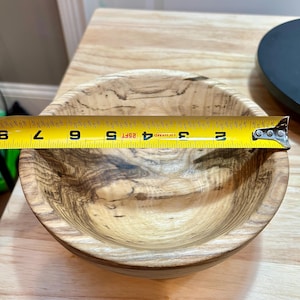7-1/4&quot; Spalted hackberry food-safe bowl