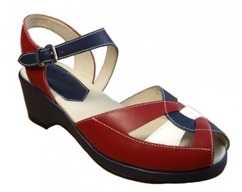 Edith - Red, White and Blue - Size 5 - Rocket Originals