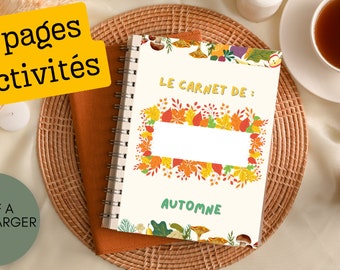 Autumn activity booklet / busy book / notebook / nursery and elementary level / sheets to download / activities to laminate