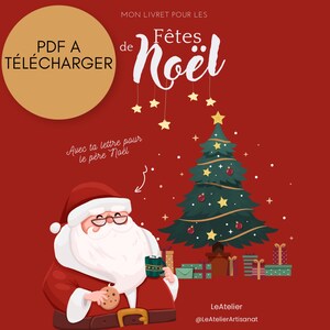 Libro de actividades navideñas para niños / Invierno / Libro ocupado / actividad para descargar / para laminar / Montessori / Francés