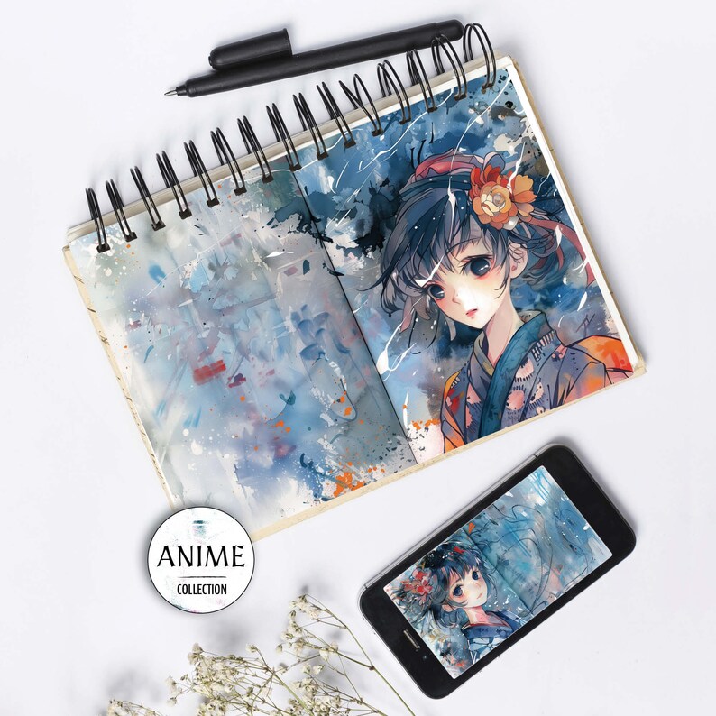 Anime Girl Abstract Blue Digital Paper, 30 Pages 8.5X11 size For Junk Journal Backgrounds, Scrapbooking, Art and Craft, Commercial Use, high quality 300 dpi JPG files
30 JPG Printable image pages (8.5X11 inch)
DIGITAL DOWNLOAD