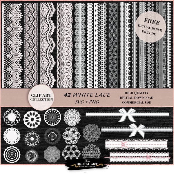 Lace Clip Art - Etsy