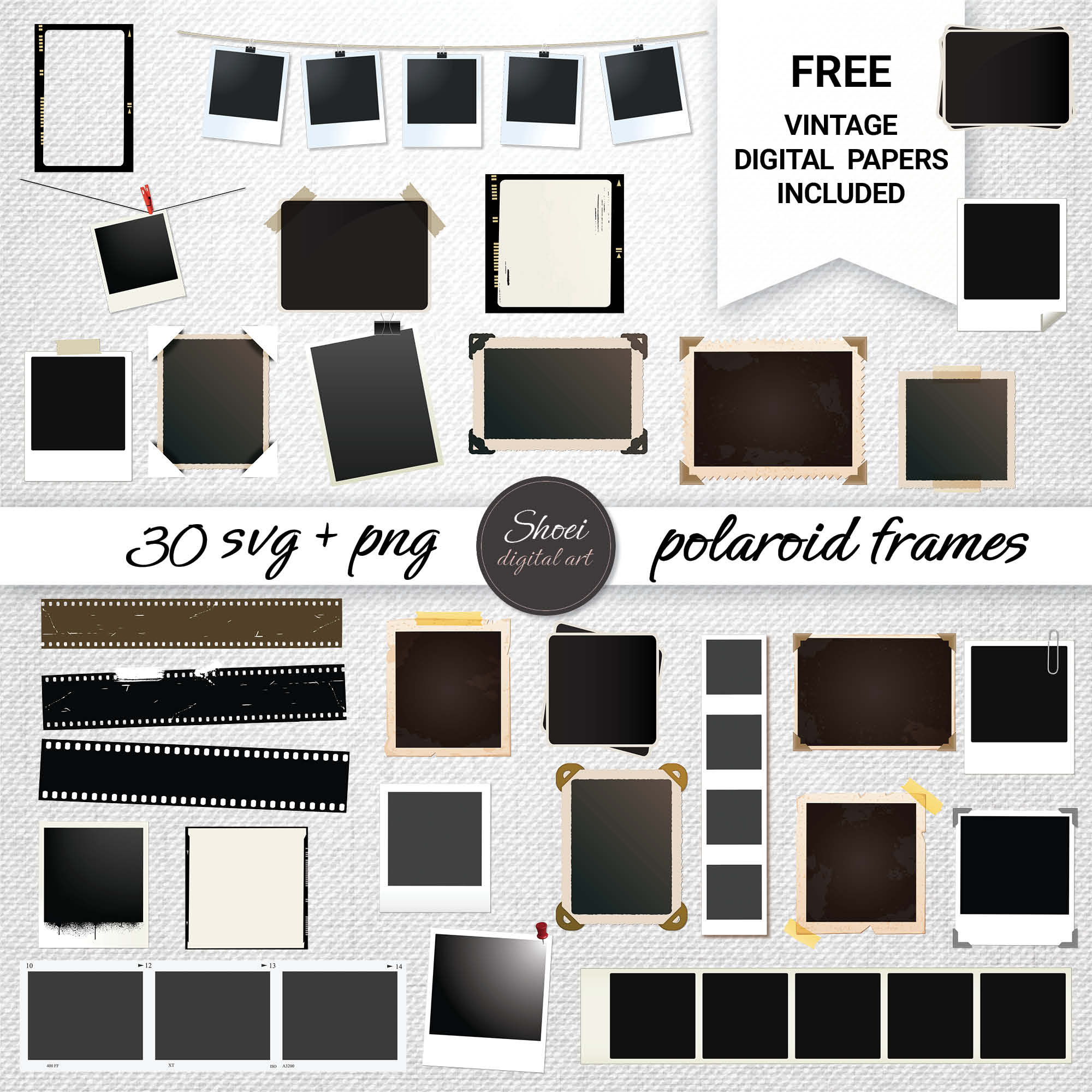 30 POLAROID FRAMES SVG, 30 Polaroid Frames Png, Polaroid Frames for Photos, Scrapbooking Supplies, Albume Design With Photo Frames, Freebie - Etsy 30-polaroid-frames-svg-30-polaroid-frames-png-polaroid-frames-for-photos-scrapbooking-supplies-albume-design-with-photo-frames-freebie-etsy