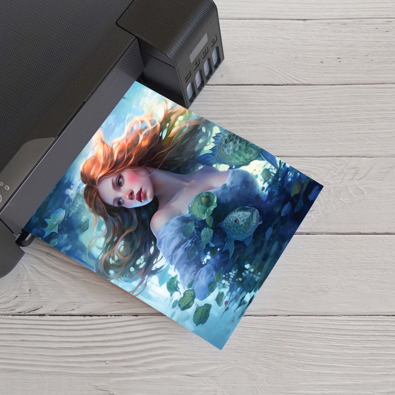 Mermaid Fantasy Under Sea 30 Pages 8.5X11 size For Junk Journal Backgrounds, Scrapbooking, Art and Craft, Commercial Use, Magic Fairy Tale, high quality 300 dpi JPG files
30 JPG Printable image pages (8.5X11 inch)