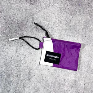 Carteira reciclada OBSESS de Violet Nylon Ripstop Banner estilo Gorpcore à prova d'água