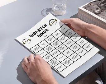 Dispatch Bingo Digital Download - 3 Versions - Perfect for Dispatch Appreciation Week