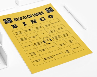 Dispatch Bingo Digital Download - 2 colors