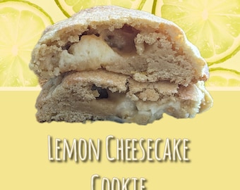 Zitronen-Käsekuchen Keks Rezept | Hausgemachte Gourmet-Plätzchen-Rezept | Kekse im NYC-Stil