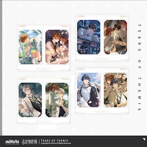 Merchandising ufficiale Tears of Themis, set di carte commemorative, Luke, Artem, Marius
