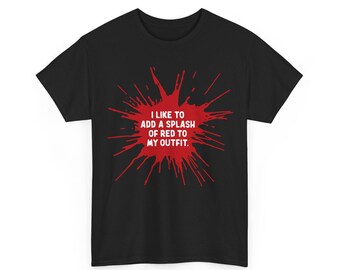 Red Paint Graphic Tee: "Add a Splash of Red" Statement Shirt
