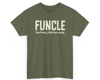 Camiseta FUNcle: Regalo divertido para el tío, camiseta gráfica retro hipster