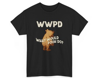 WWPD Pooh Bear Illustration T-Shirt | Nostalgic Whimsical Graphic Tee