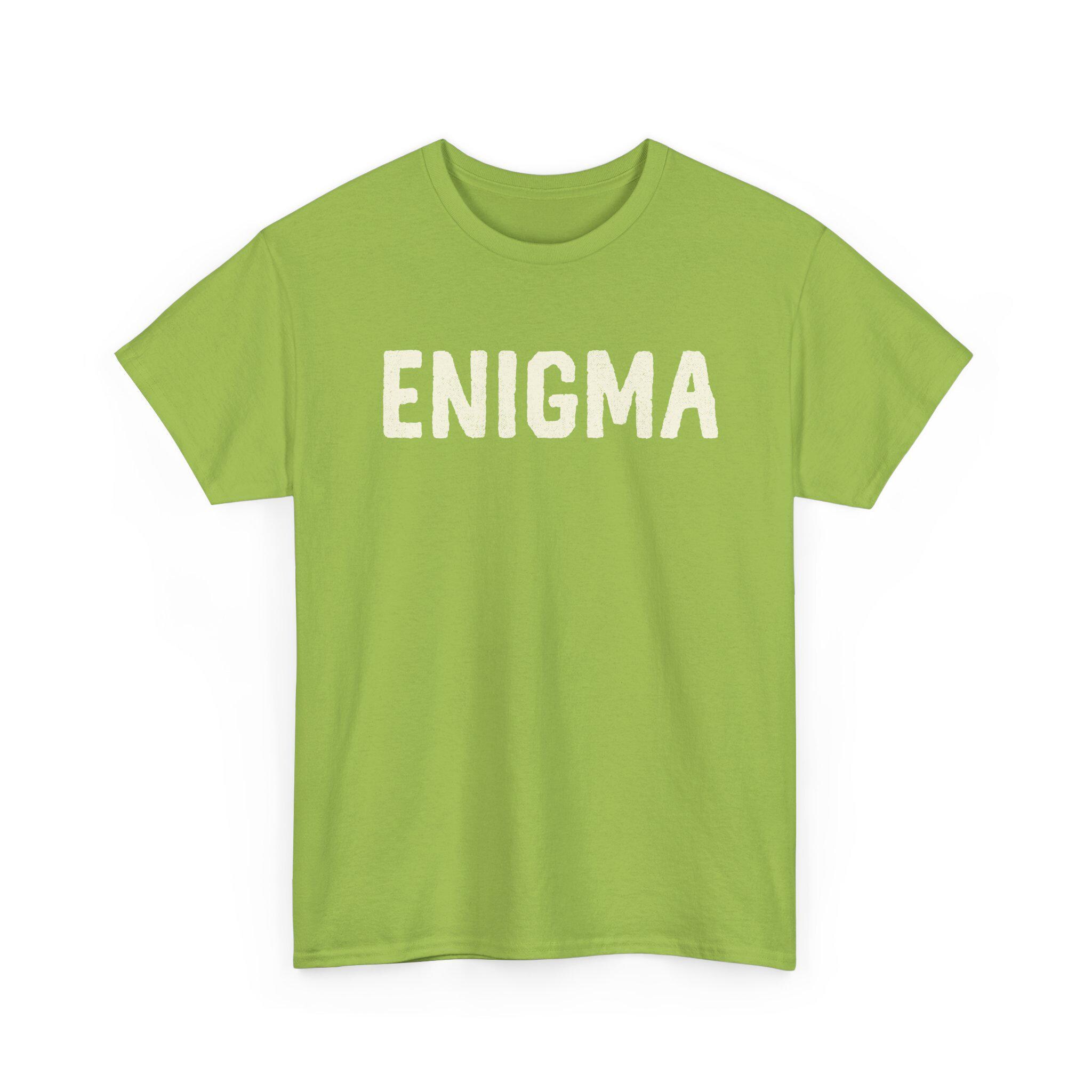 ENIGMA Tシャツ、ミステリーTシャツ、パズルシャツ、リドルトップ 