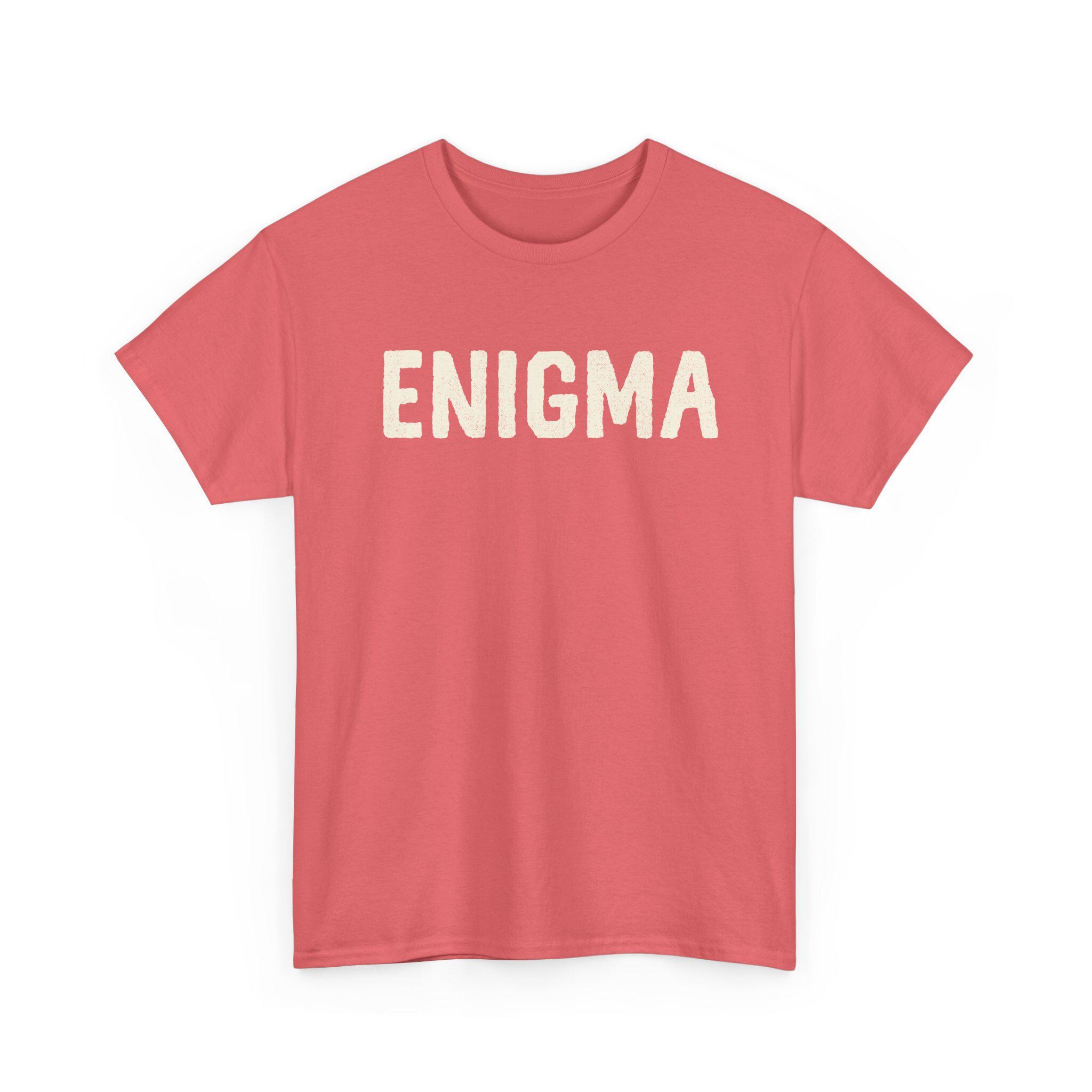 ENIGMA Tシャツ、ミステリーTシャツ、パズルシャツ、リドルトップ 