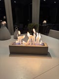 Table fire / table fireplace - for indoor and outdoor use - 38cmx10cmx9cm