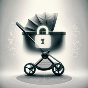 Compartiment Caché Secret pour Apple AirTag Compatible avec poussette Cybex Priam