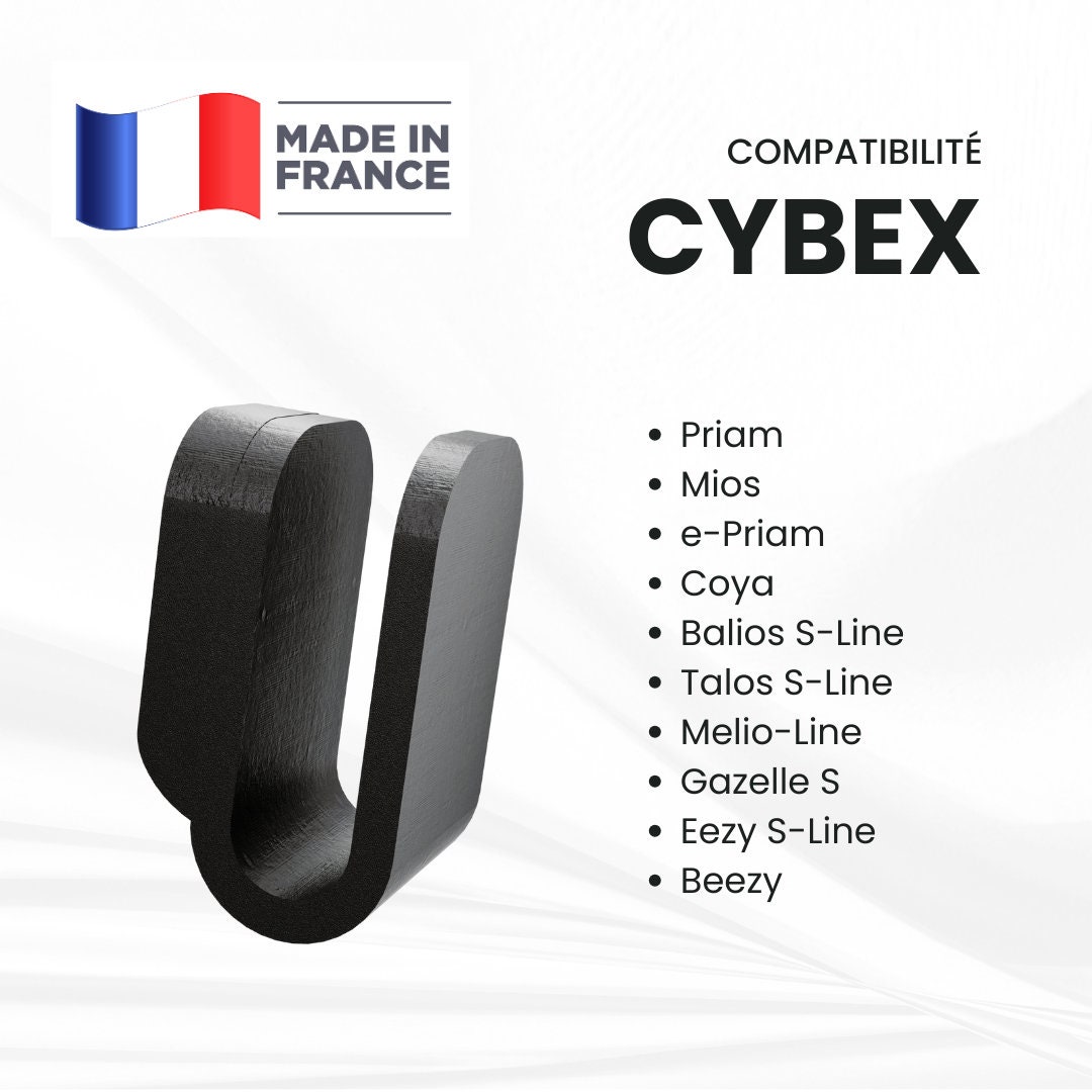 Porte Gobelet Poussette Cybex – Compatible Cybex Priam, Mios, Coya, Balios, Talos, Gazelle S, Eezy S-Line, Beezy, Melio – Porte Biberon/Porte Bouteille