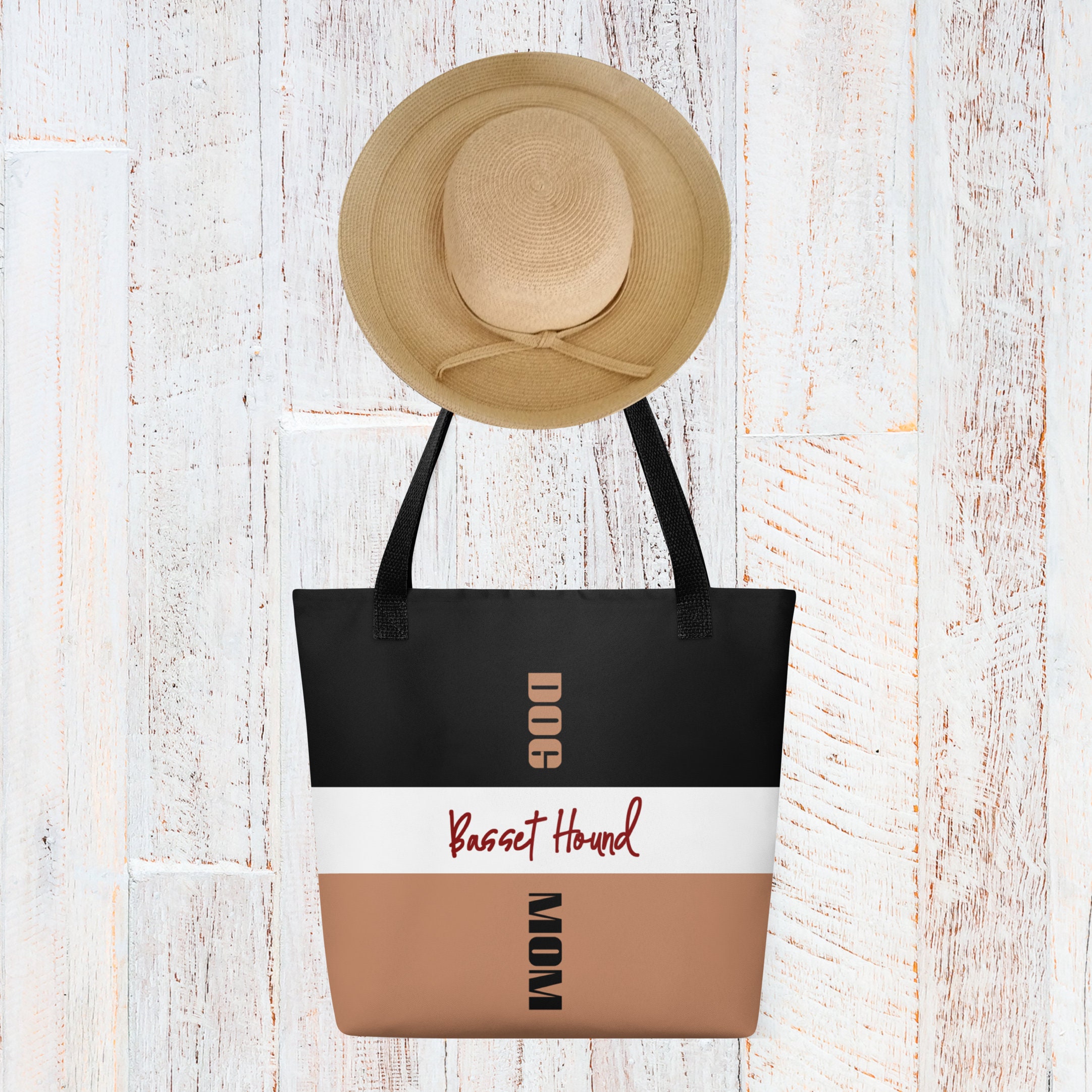 Basset Hound Mom Kosmetiktasche – Wasserdicht, Bunt Bedruckt, 23 Cm, Perfektes Hundeliebhaber-Geschenk