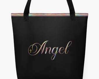 Angel Christian Tote Bag | Religious Shoulder Bag Gift for Women